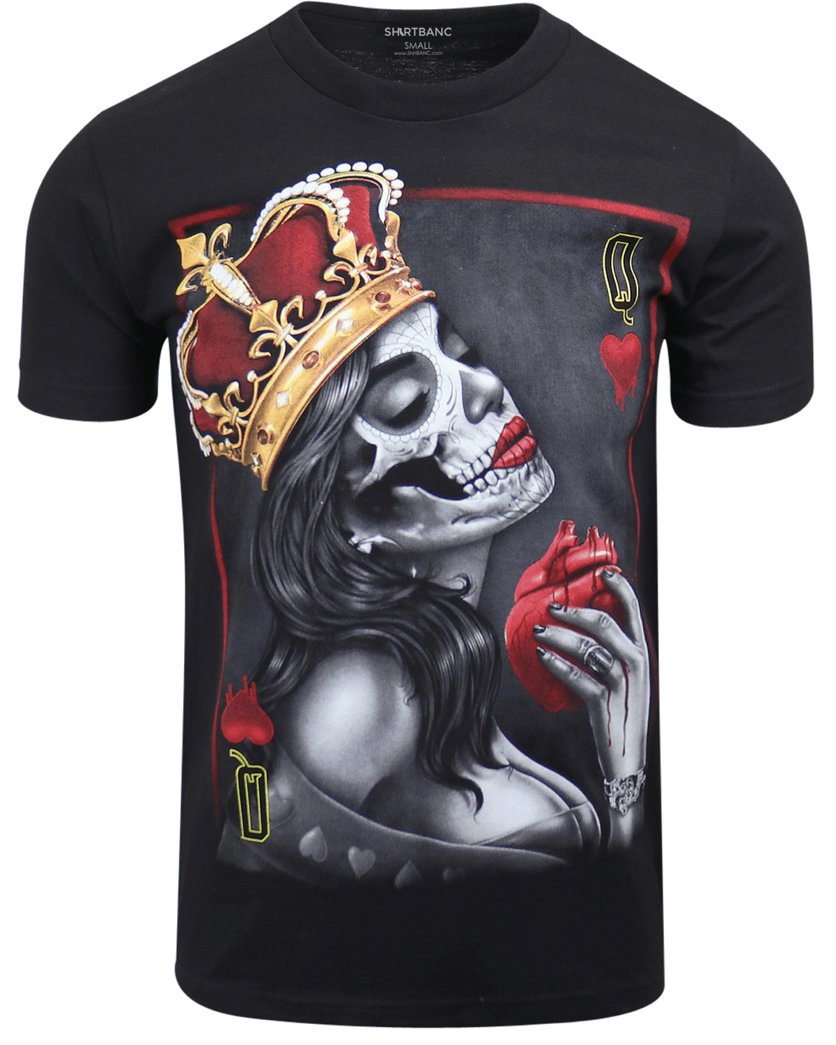 ShirtBANC Mens Sugar Skull Shirt Rockabilly Day of the Dead Culture