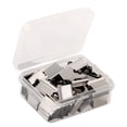 thumbnail image 3 of Portable Binder Clip Stapler, Mini Push Stapler Clamp Staplers, Handheld Paper Clam Clip Dispenser for Seal Chip Bags, Sort Craft Supplies Includes 100 Reusable Clips(2PCS 100), 3 of 9