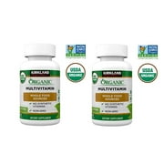 Kirkland Signature USDA Organic Multivitamin, 80 Coated Tablets 2PK