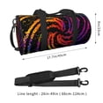 thumbnail image 2 of Balery A Bright Abstract Bolsa de Gimnasio para Mujeres y Hombres, Bolsa de Viaje Impermeable, Bolsa de Fin de Semana con Compartimento para Zapatos y Bolsillo Húmedo, 2 of 6