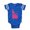 Royal Blue, variant on CafePress - Idaho - Cute Infant Baby Football Bodysuit