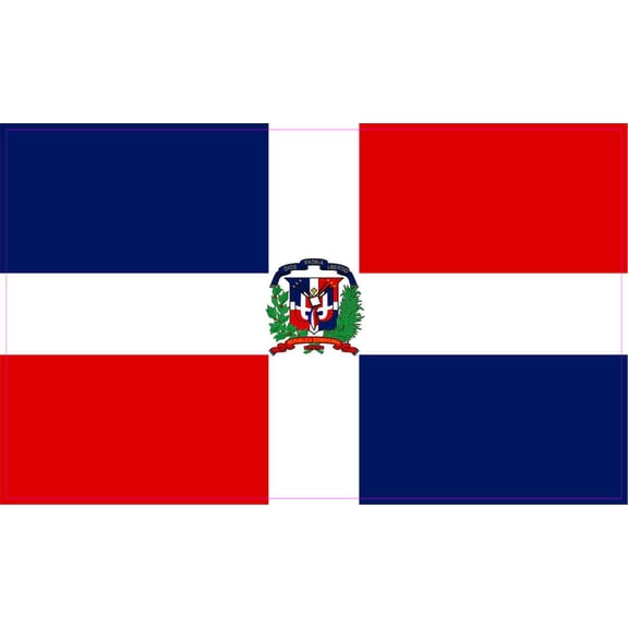 5in x 3in Dominican Republic Flag Magnet