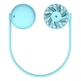 thumbnail image 3 of Ventilador personal Ventilador de enfriamiento de cuello colgante recargable de 5 vatios Enfriador de aire portátil ajustable de 360 ​​°, azul Jumpingount HA004905-02B, 3 of 6