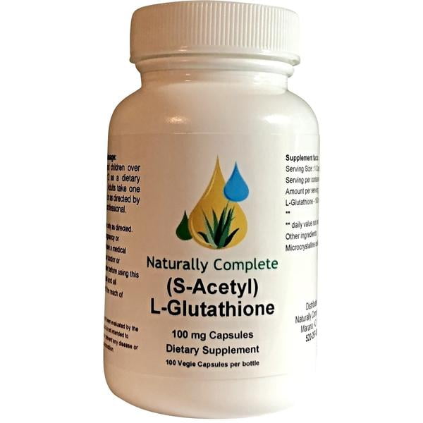 Naturally Complete (SAcetyl) LGlutathione The Ultimate Antioxidant 100 mg 100 Vegan Caps