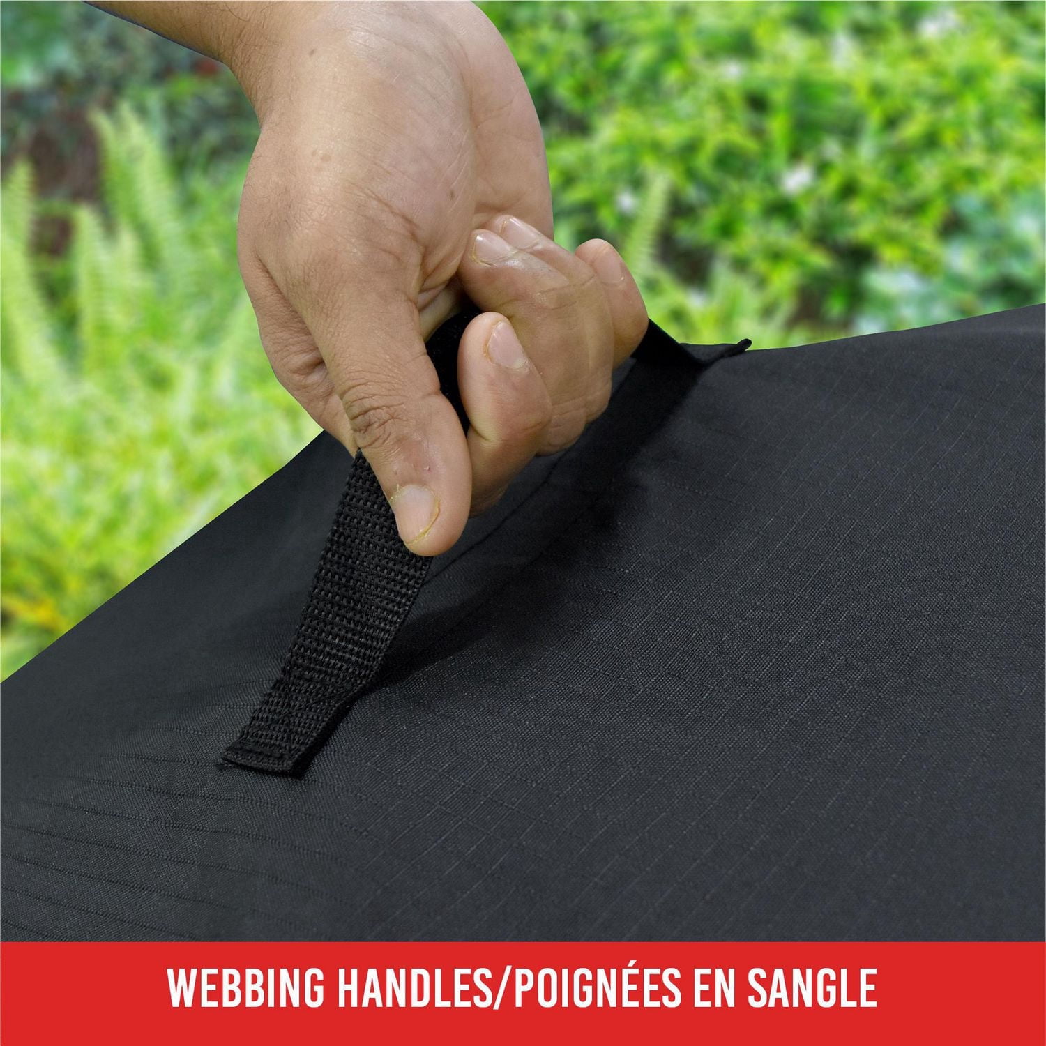 Expert Grill 75" Deluxe Heavy-Duty Cover, Durable Black Ripstop Fabric.
