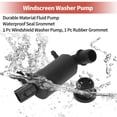 thumbnail image 7 of Unique Bargains Windshield Washer Pump W/ Grommet Windshield Washer Fluid Pump Fit for Ford Focus No.BV6117K624AB, 7 of 7