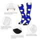 thumbnail image 3 of Balery Blue And White Polka Dot Calcetines novedosos Calcetines deportivos Calcetines hasta la rodilla Calcetines de algodón Calcetines originales y geniales, 3 of 6