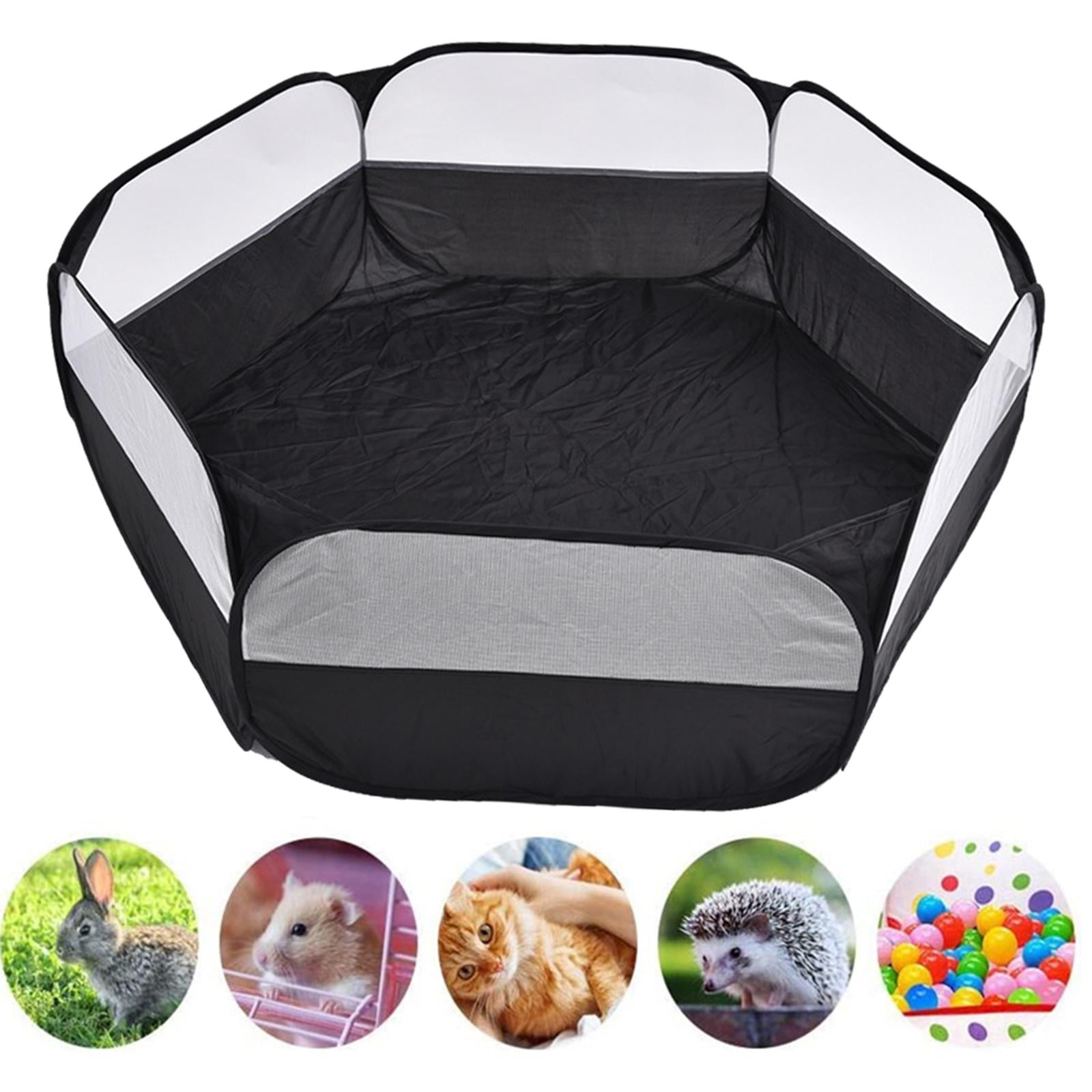 Portable Small Animal Playpen Breathable Pet Playpen Cage Tent with Zippered Fence Tent Outdoor&Indoor Exercise Tent without cover - Walmart.com