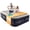 Cool Gray / Black, variant on Dr. Air Full Air Mattress, 18” Raised Inflatable Bed with Built-in Pump, Waterproof Velvety Top, Ergonomic Design, Reinforced Support, and Carry Bag for Home, Camping, and Guests