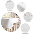 thumbnail image 6 of Pink Flower Cherry Blossoms White Tablecloths Waterproof Kitchen Items Coffee Table For living Room Home Decor Dining Table, 6 of 7