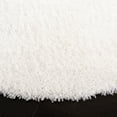thumbnail image 3 of SAFAVIEH August Sophia Solid Shag Area Rug, White, 4' x 4' Round, 3 of 7