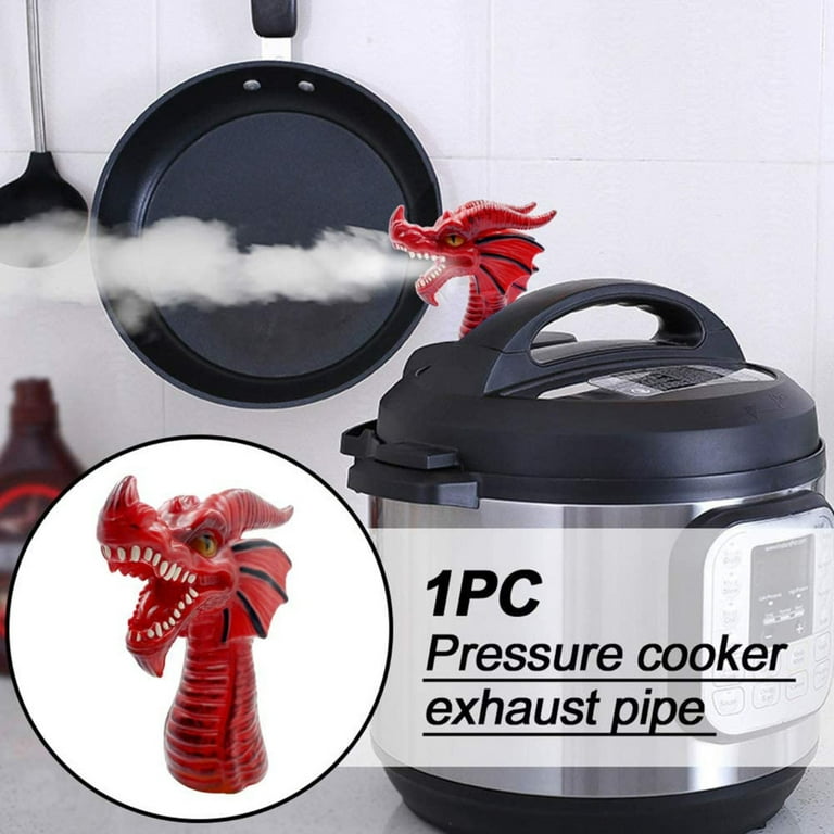 Fire-breathing Dragon Steam Release Accessory Steam Diverter for Pressure  Cooker Kitchen Supplies Red 