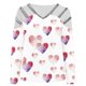 thumbnail image 4 of Blusas Honeeladyy con hombros descubiertos y estampados para San Valentín, cuello en V, manga larga, ajustadas y con lentejuelas para las fiestas., 4 of 5