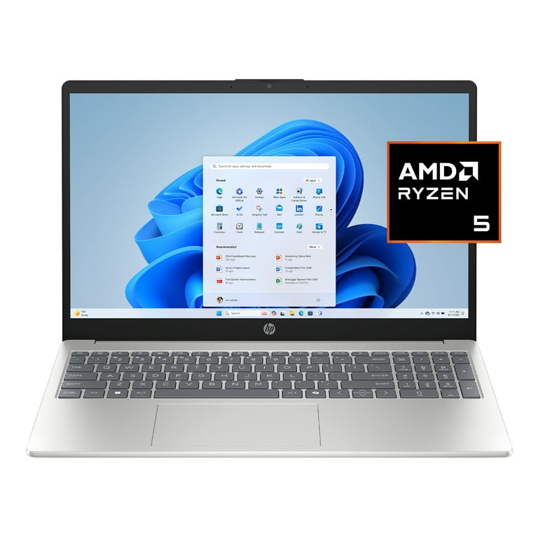HP 15.6 inch FHD IPS Touch Windows Laptop AMD Ryzen 5 7520U 8GB