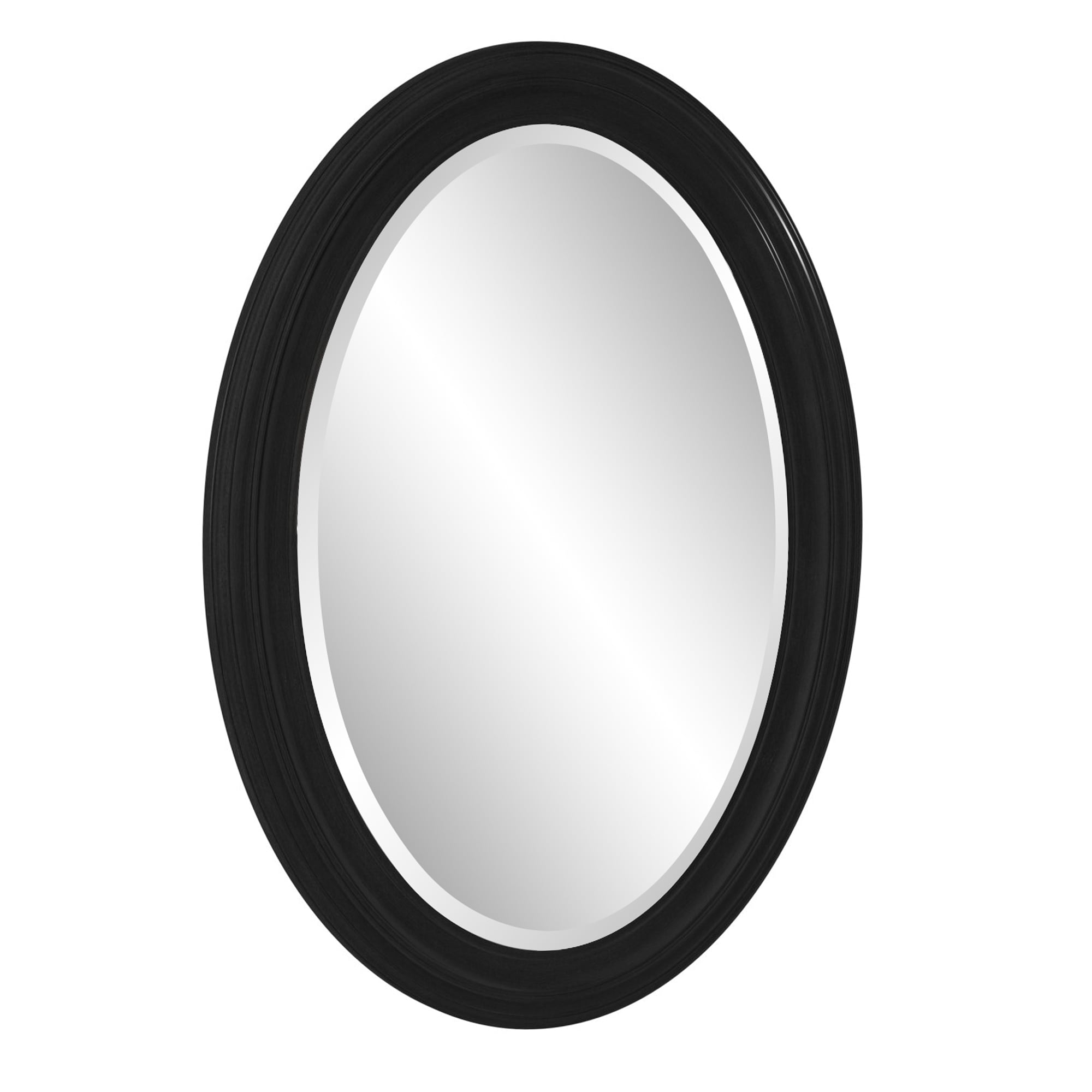 Tyler Dillon George Oval Matte Black Wall Mirror