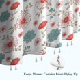 thumbnail image 6 of Pioneer Flower Floral Print Pattern Shower Curtain 72"x72", Bathroom Decorative Shower Curtain Set with 12 Hooks, Waterproof Washable, 6 of 6