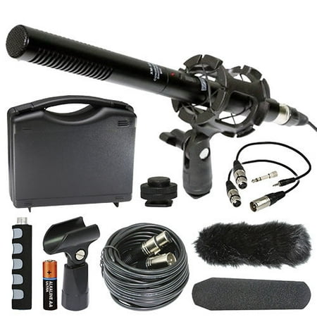 C300 Camera Canon EOS C300 Mark II Camcorder External Microphone Vidpro XM-55 13-Piece Professional Video & Broadcast Unidirectional Condenser Microphone Kit ()