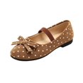 thumbnail image 3 of YOUYEDIAN Mary Jane Shoes Women Versatile Polka Dot Low Heel Round Toe Fashion Flats Bow Deco Slip On Comfy Dress Shoes, 3 of 3