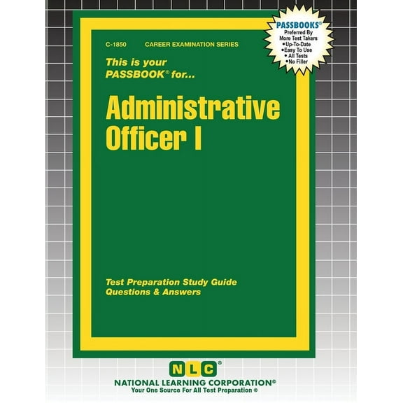 Career Examination Administrative Officer I, Book 1850, (Paperback)