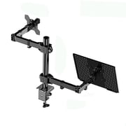 LeeQinersw Adjustable Monitor Arm with Laptop Tray Stable Laptop Mount Stand for Laptop B