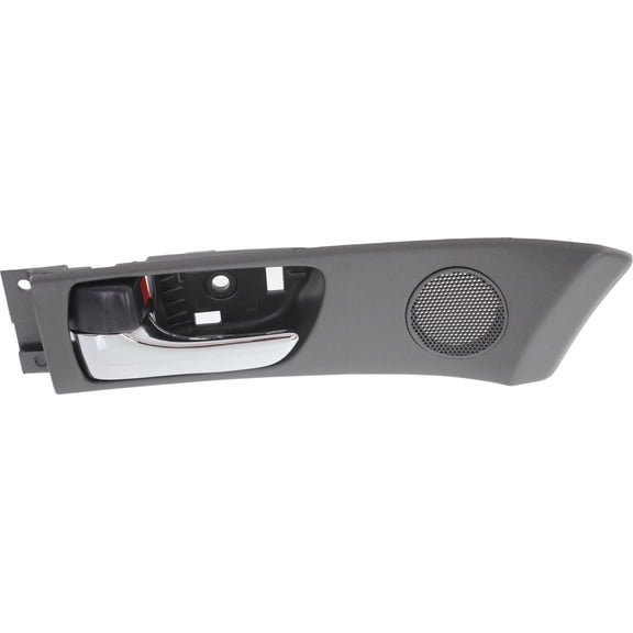 Interior Door Handle Compatible with 2002-2003 Lexus ES300 Front, Driver Side Chrome Lever with Black Bezel