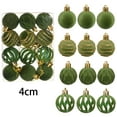 thumbnail image 5 of Leodye 12 Pcs Velvet Christmas Balls Bulk Flocked Christmas Tree Ball Ornaments Plastic Xmas Decorative Hanging Ornaments-1.57IN, 5 of 5