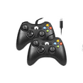 thumbnail image 1 of Retrofam Xbox 360 Wired Joysticks Video Game Controller, Black (2-Pack), 1 of 9