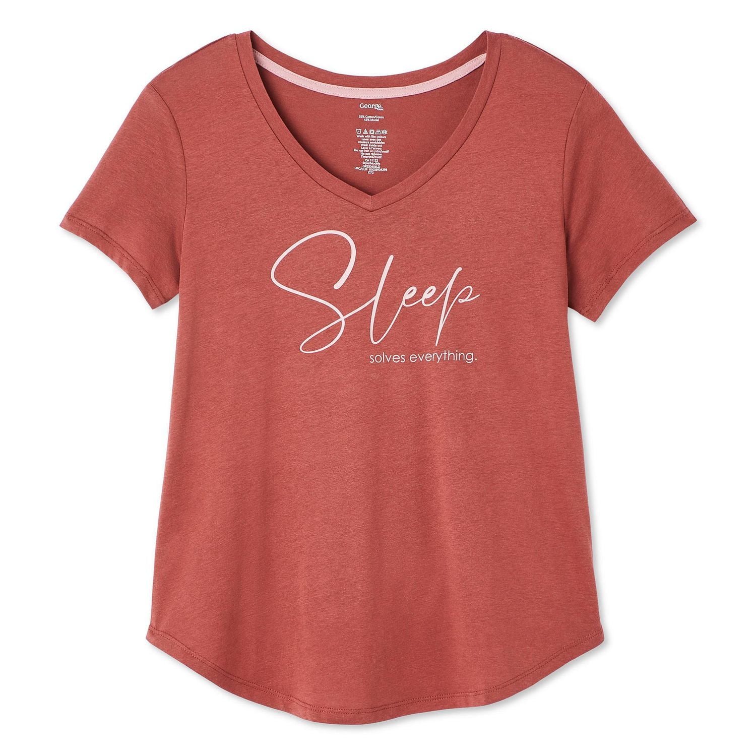 George Women's V-Neckline Sleep Tee