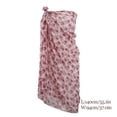 thumbnail image 4 of Naiovety Pareo para mujer, traje de baño envolvente, estilo largo, accesorios de playa, ropa deportiva ligera de secado rápido, accesorio para Traje de baño flor roja Naiovety OD017125-08, 4 of 4