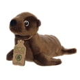thumbnail image 3 of Aurora - Small Brown Eco Nation - Eco Softies 9" California Sea Lion - Responsibly Made Stuffed Animal, 3 of 5