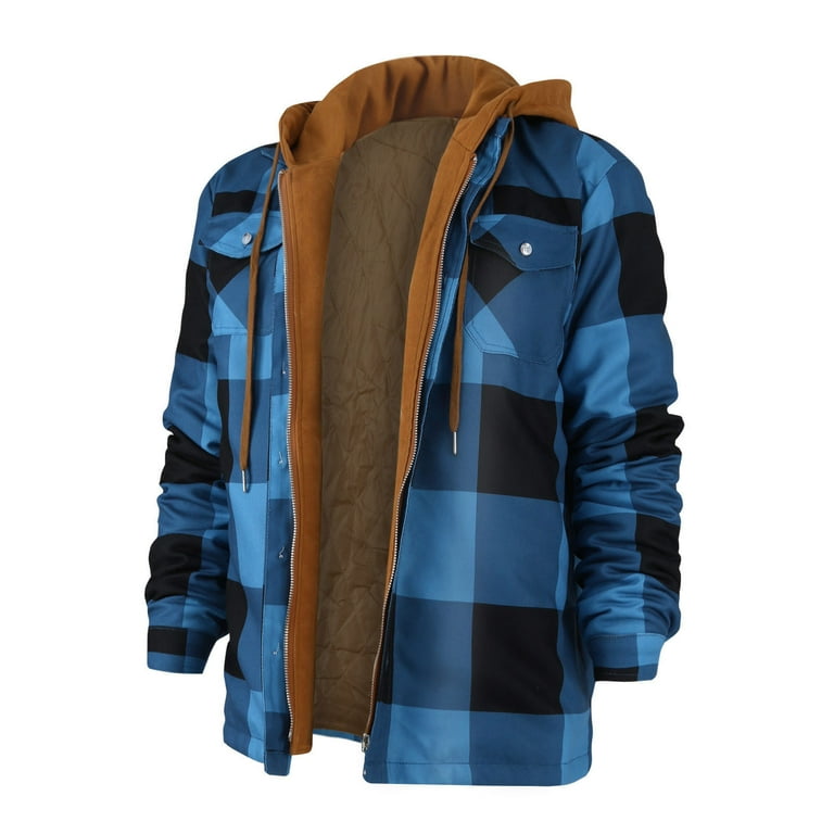 Walmart mens flannel jacket cheap