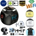 thumbnail image 3 of Wifi 4K 360 Degree Sports DV Panoramic Camera Ultra HD 2448P 3D Mini Action Camera Driving VR Waterproof With 32GB Card, 3 of 12