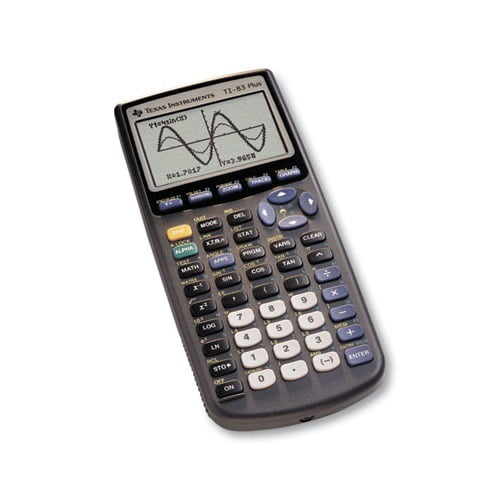 Pre-Owned Texas Instruments TI-83 Plus Graphing Calculator, High School and College, Statistical Analysis