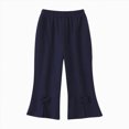 thumbnail image 3 of WXFAZCVU Baby Girl Pants Ribbed Knit Flared Trousers Slim Teen Trendy Cute Bell Bottoms Size 7-8 Years, 3 of 4