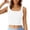 White, variant on Wang6 Cropped Ribbed Tank Tops for Women Causal Sleeveless Scoop Neck Summer Tops Trendy Solid Knit Slim Workout Yoga Tops Shirts Clothes White S