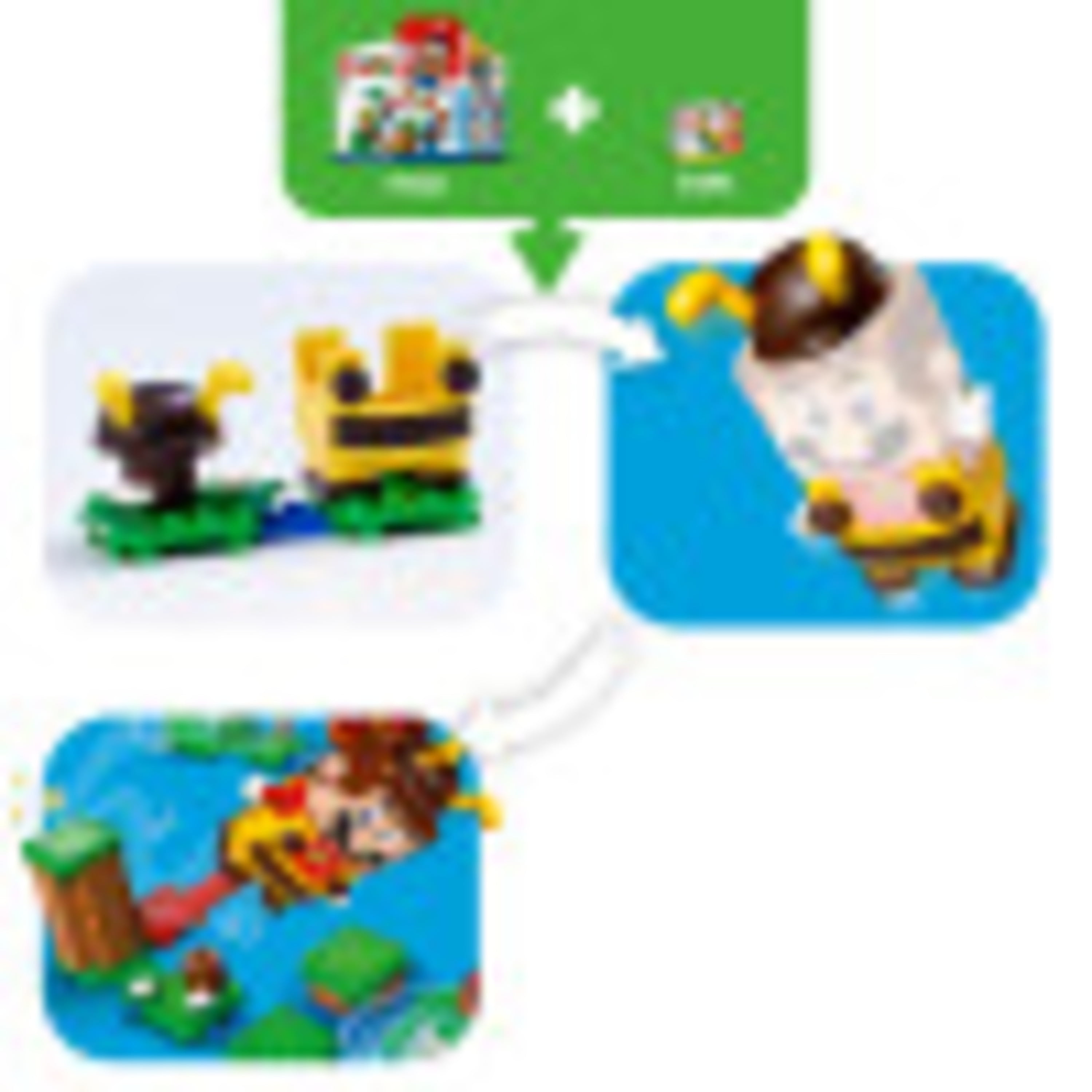 LEGO Super Mario Bee Mario Power-Up Pack 71393 Building Toy for Creative Kids (13 Pieces)