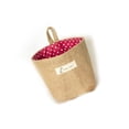 thumbnail image 1 of 1 Uds. Decoración raya bolsillo colgante pequeño saco organizador de artículos diversos organizador de cosméticos bolsa de almacenamiento de Almacenamiento y organización del hogar Punto rojo Yuarrent JJ3527-06, 1 of 6