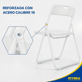thumbnail image 4 of Sillas Plegables de Plástico Blancas 4pz Reforzadas STYRKA, 4 of 8