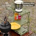 thumbnail image 2 of MOUNTAINHIKER-estante de aluminio para acampar al aire libre, estante de almacenamiento portátil de madera, Triple, plegable, para Picnic, barbacoa, 2 of 4