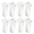 thumbnail image 3 of ADDHAT 4 Pares De Calcetines Tobilleros De Con Bordado Para Mujer Y, 3 of 7