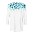 thumbnail image 5 of DeHolifer Womens Tops 3/4 Sleeve Crewneck Casual Printed Comfy Lightweight Summer Tee Tops Multicolor XL, 5 of 5