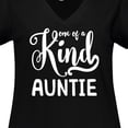 thumbnail image 4 of Inktastic Gift for Aunts | One of a Kind Auntie (white) Women's Plus Size V-Neck T-Shirt, 4 of 5