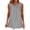 Gray, variant on Women Linen Asymmetric V Neck Sleeveless Boho Casual Vacation Beach Loose Tank Tops, Mint Green XL