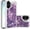 Purple, variant on MYKOMI Bling Glitter Case for Apple 17, Soft TPU Sparkly Flowing Liquid Floating Clear Case for Women Girls Cover for iPhone 17