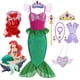 thumbnail image 2 of Vestido de sirena para niñas, disfraz de princesa Ariel para baile de graduación, vestido de cosplay para niñas, vestido informal de verano para fiesta de cumpleaños y Halloween, 2 of 5