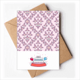 thumbnail image 1 of Lilac Colour Decorative Classic Flowers Happy Birthday Greeting Cards Envelopes Blank, 1 of 3
