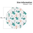thumbnail image 2 of Zufioo Turtles And Seahorses Print Leather Coaster Set, Decorative PVC Coasters 4-pack - Scald and Stain-resistant, Suitable for Home, Cafes, Restaurants-Octagon, 2 of 6