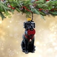thumbnail image 2 of Black Lab In Vest - 1 Ornament 3.5 Inch, Glass - Ornament Fetching Ring Dog ZKP4609BLF, 2 of 5