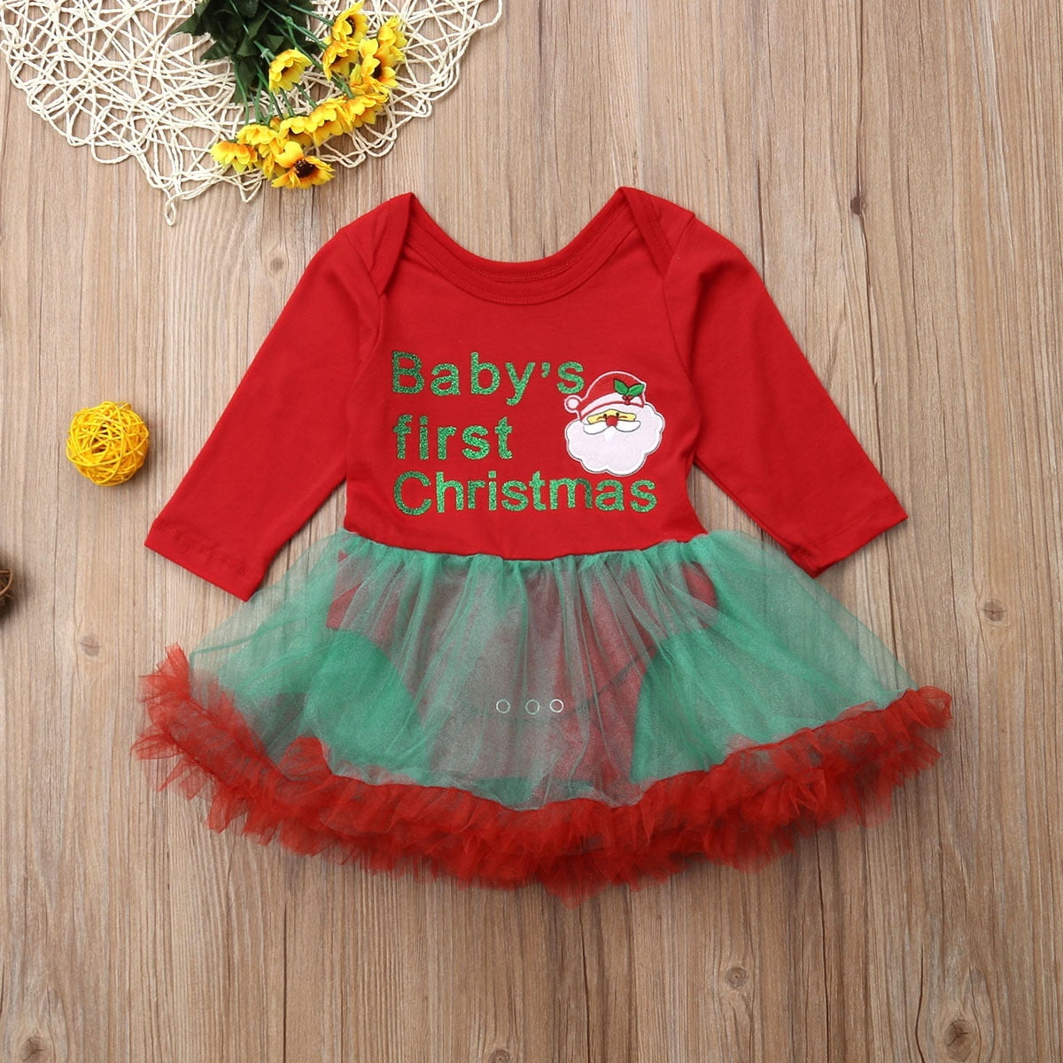long sleeve baby girl christmas dresses