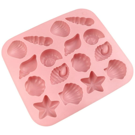 Rvaymup Fondant Chocolate Molds Sea Star Shell Silicone Molds Mousses Cake Decorating Tool Candle Soap Molds Easily to Clean
